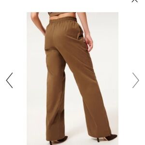 Good American Sueded Track Pant